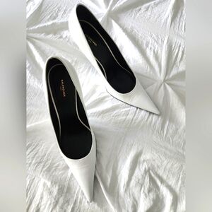 Balenciaga White Knife Heels Sz 39.5